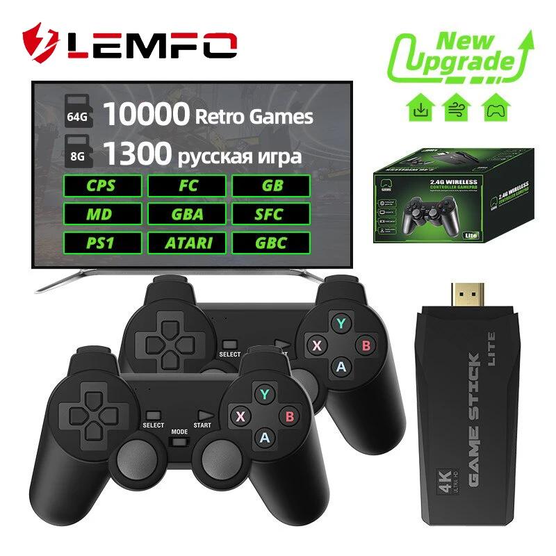 LEMFO Ʈ   ܼ, 2.4G  ܼ  ƽ, 4k 10000 , TV PC ޴ Dendy  ܼ